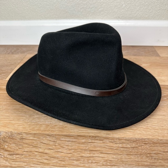 Dorfman Pacific Scala 100% Wool Black Western Hat, Size Medium - Picture 3 of 12